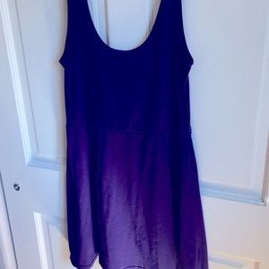 Purple strapless mini dress Size L